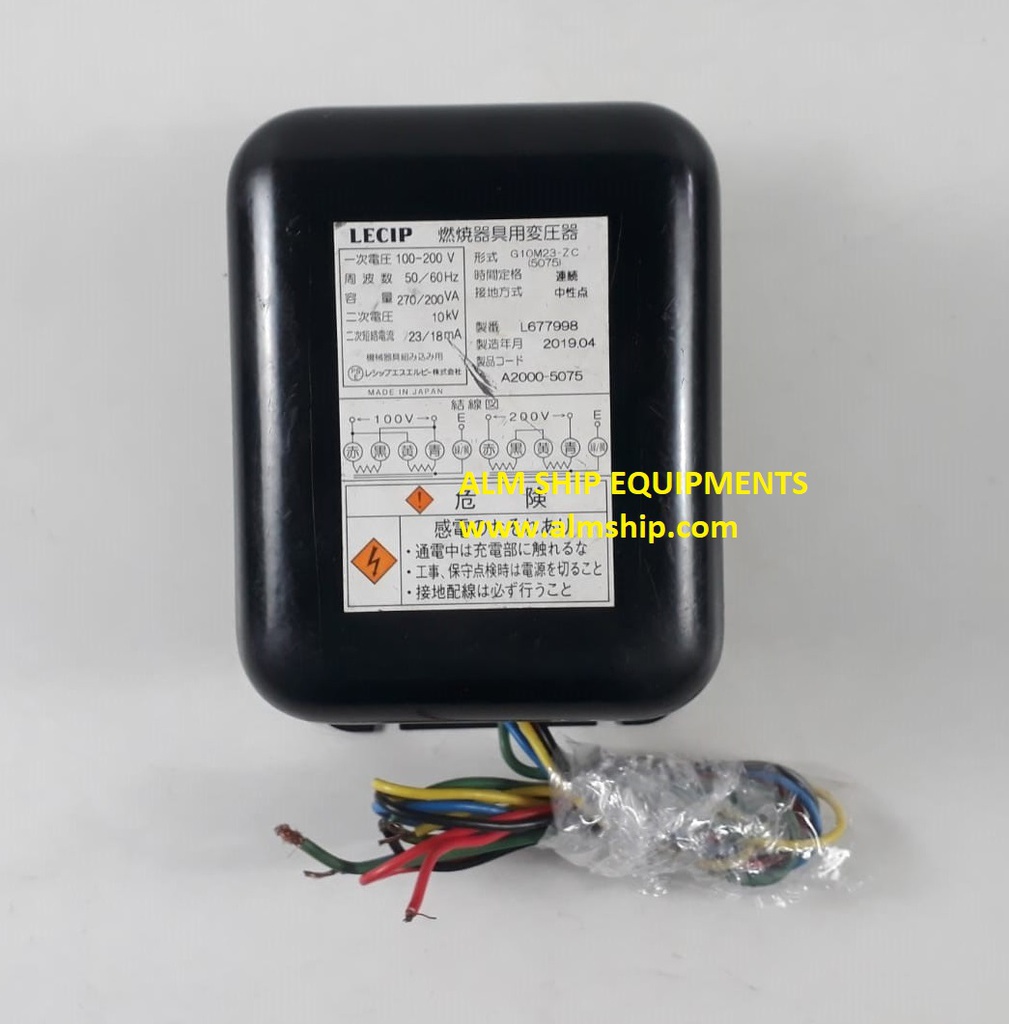 Lecip G10M23-ZC Ignition Transformer | ALM SHIP EQUIPMENTS Lecip G10M23-ZC Ignition Transformer | ALM SHIP EQUIPMENTS
